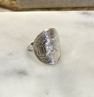 Bague Fraternité Etoilée 10 sous par la marque Le P’tit Franc Le P’tit Franc - Bague Fraternité Etoilée 10 sous