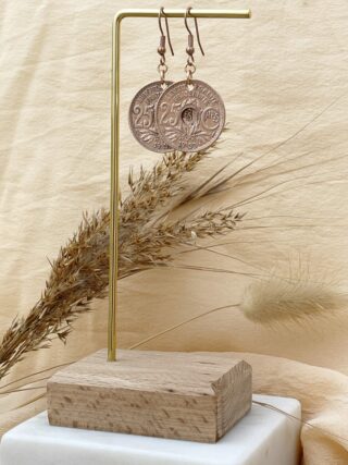 Le P’tit Franc - Boucles d'oreilles Fraternité 25 Sous