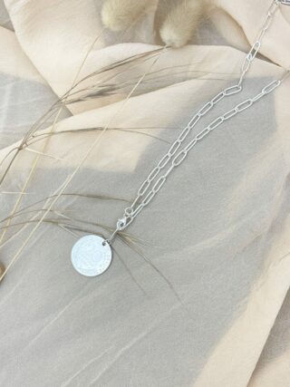 Collier le P'tit Franc chaîne trombone par la marque Le P’tit Franc Le P’tit Franc - Collier le P'tit Franc chaîne trombone