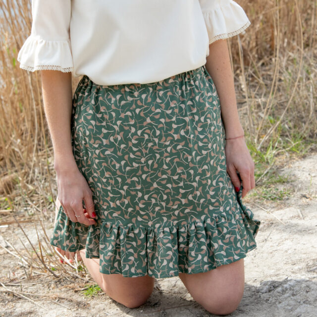 April et C - Jupe Léo - Sauge