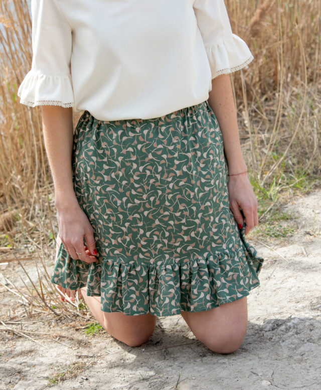 April et C - Jupe Léo - Sauge