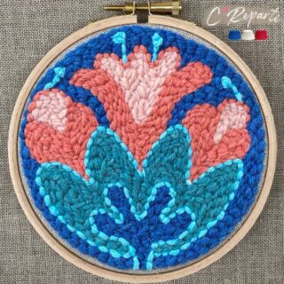C’Reparti - Kit Punch Needle 1 Motif Fleur Lily Joy