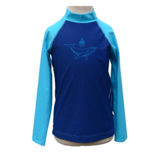 F2M - Lycra anti-uv enfant mixte bleu Made in France