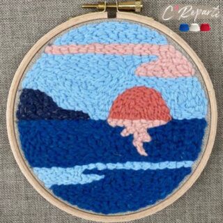 Kit Punch Needle 1 Motif Mer par la marque C’Reparti C’Reparti - Kit Punch Needle 1 Motif Mer