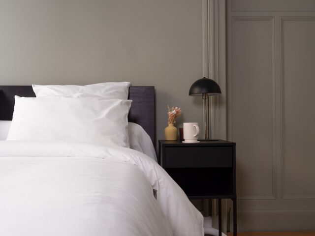 Dejorine - Housse de couette en Percale de coton - Blanc