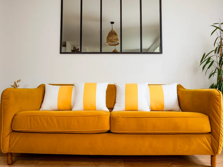 Dejorine - Housse de coussin Clava Écrin d'ambre – 50x70cm