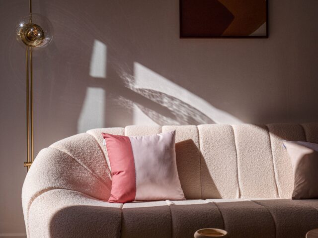 Dejorine - Housse de coussin Scala Rose