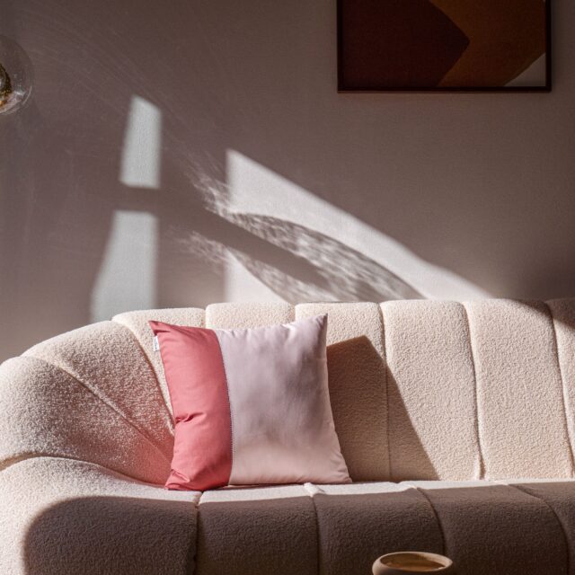 Dejorine - Housse de coussin Scala Rose