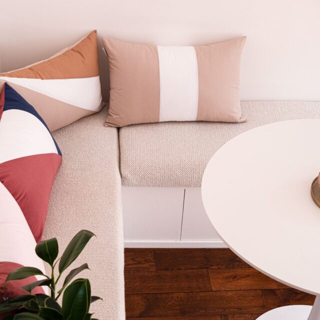 Dejorine - Housse de coussin Clava Perle des sables