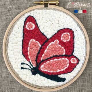 C’Reparti - Kit Punch Needle 1 Motif Evasion le Papillon