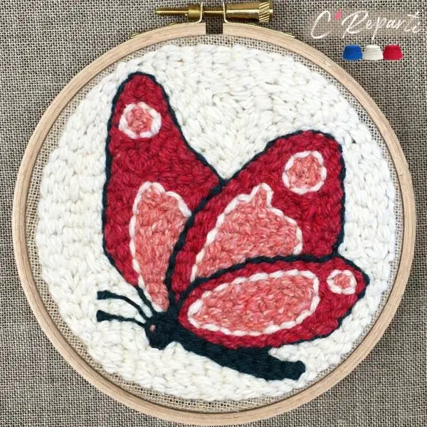C’Reparti - Kit Punch Needle 1 Motif Evasion le Papillon