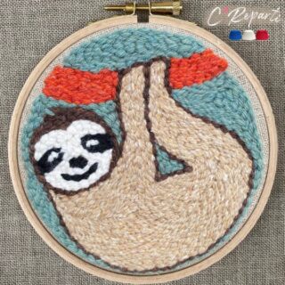 C’Reparti - Kit Punch Needle 1 Motif Dodo le Paresseux