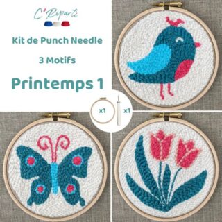 C’Reparti - Kit Punch Needle 3 Motifs Printemps 1