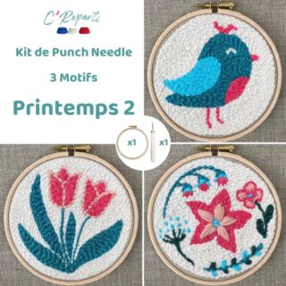 C’Reparti - Kit Punch Needle 3 Motifs Printemps 2
