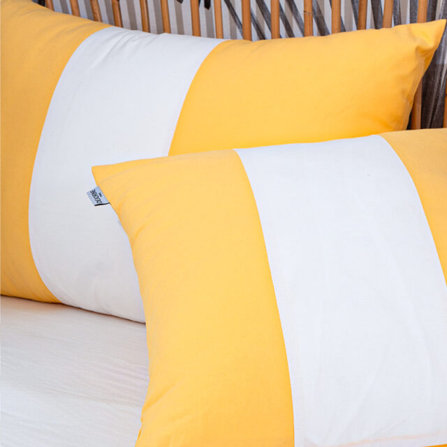 Dejorine - Housse de coussin Clava Perle d'ambre