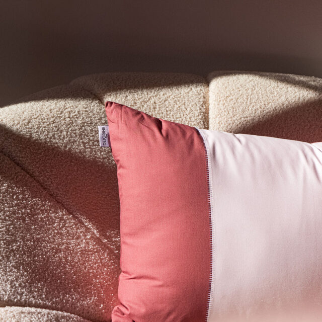 Dejorine - Housse de coussin Scala Rose