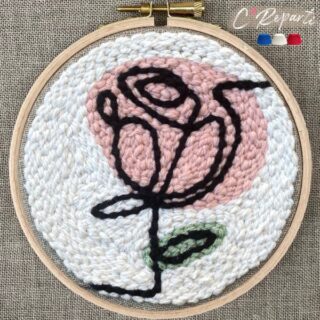C’Reparti - Kit Punch Needle 1 Motif Rose