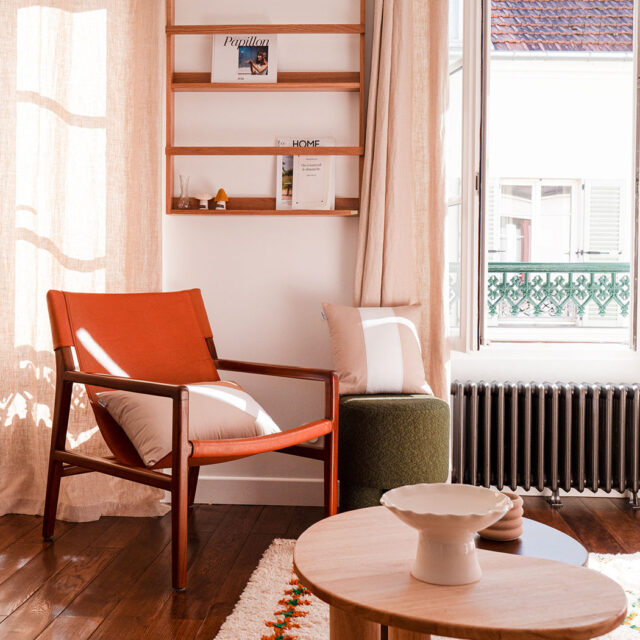 Dejorine - Housse de coussin Dagona Beige et Marron