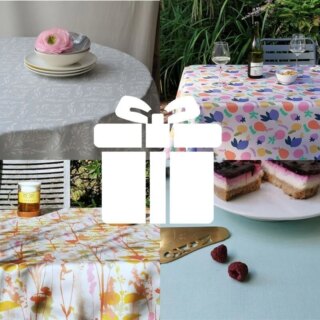 Fleur de Soleil - Bon cadeau nappe en coton enduit