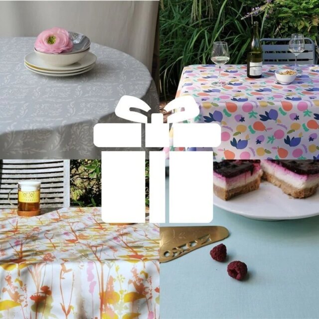 Fleur de Soleil - Bon cadeau nappe en coton enduit