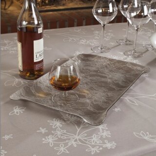 Chemin de table Astrance beige par la marque Fleur de Soleil Fleur de Soleil - Chemin de table Astrance beige