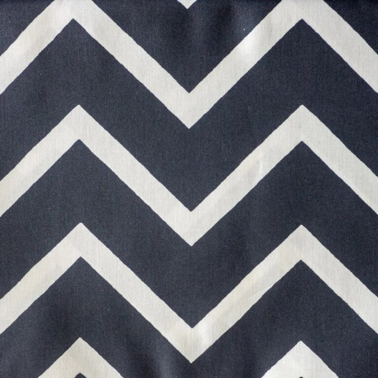 Fleur de Soleil - Chemin de table Chevron anthracite