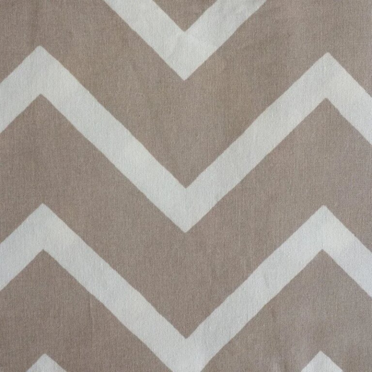 Fleur de Soleil - Chemin de table Chevrons beige