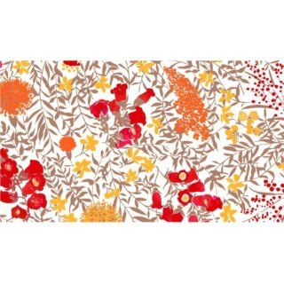 Fleur de Soleil - Chemin de table Mimosa rouge