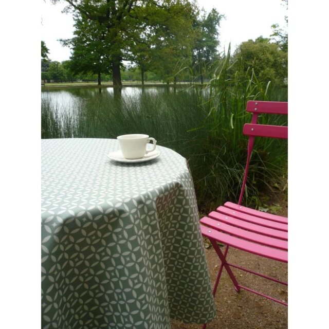 Fleur de Soleil - Chemin de table Mosaïque verte