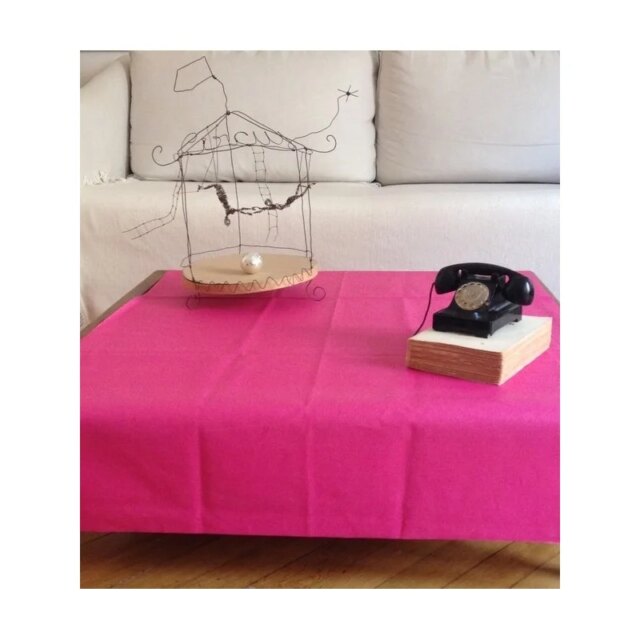 Fleur de Soleil - Chemin de table rose