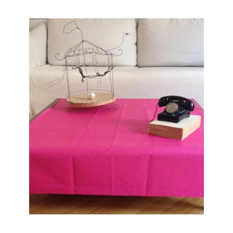 chemin de table rose Fleur de Soleil - Chemin de table rose