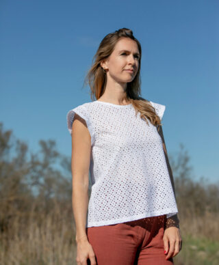 April et C - Top Alma  broderie anglaise