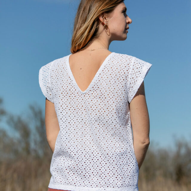 April et C - Top Alma - broderie anglaise