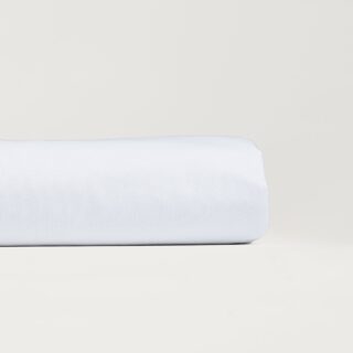 DEJORINE - Drap plat en Percale de coton  Blanc