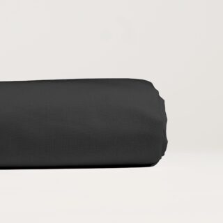 DEJORINE - Drap plat en Percale de coton  Gris anthracite