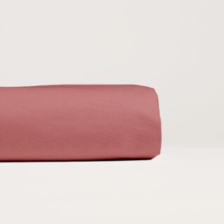 DEJORINE - Drap plat en Percale de coton  Vieux rose