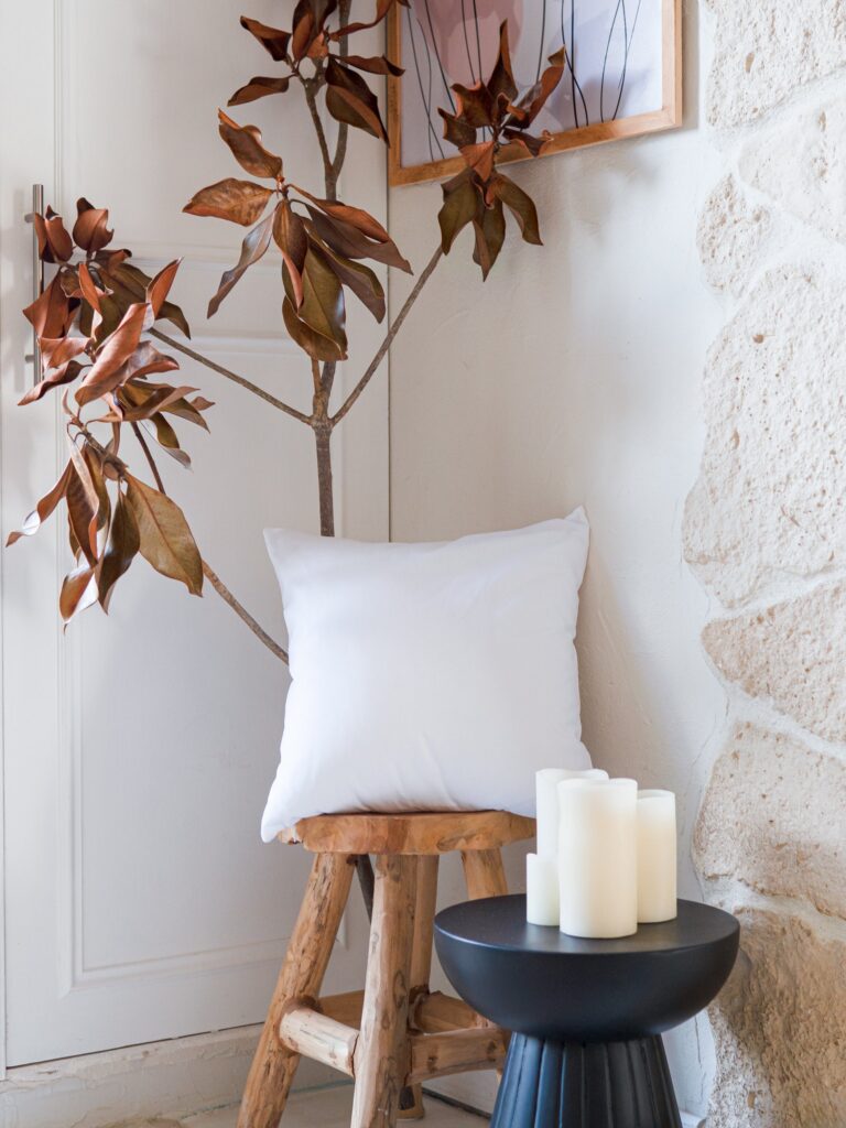 Dejorine - Housse de coussin unie en Coton - Blanc – 60x60cm / Standard