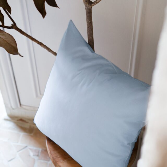 Dejorine - Housse de coussin Jamagne en Coton - Ciel d'opale