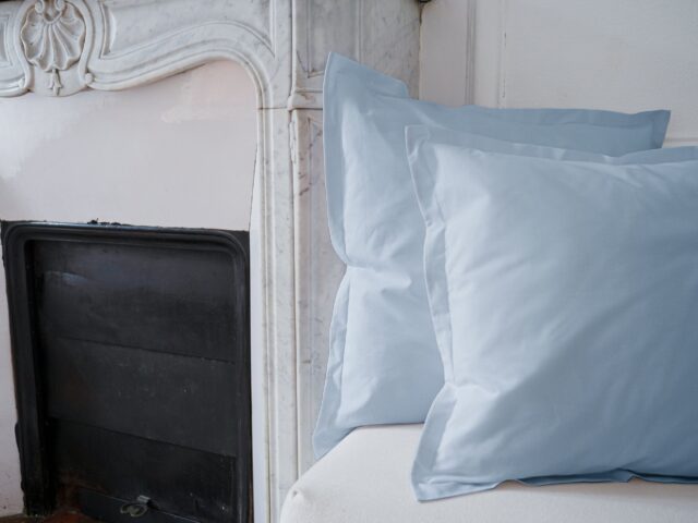 Dejorine - Housse de coussin Jamagne en Coton - Ciel d'opale