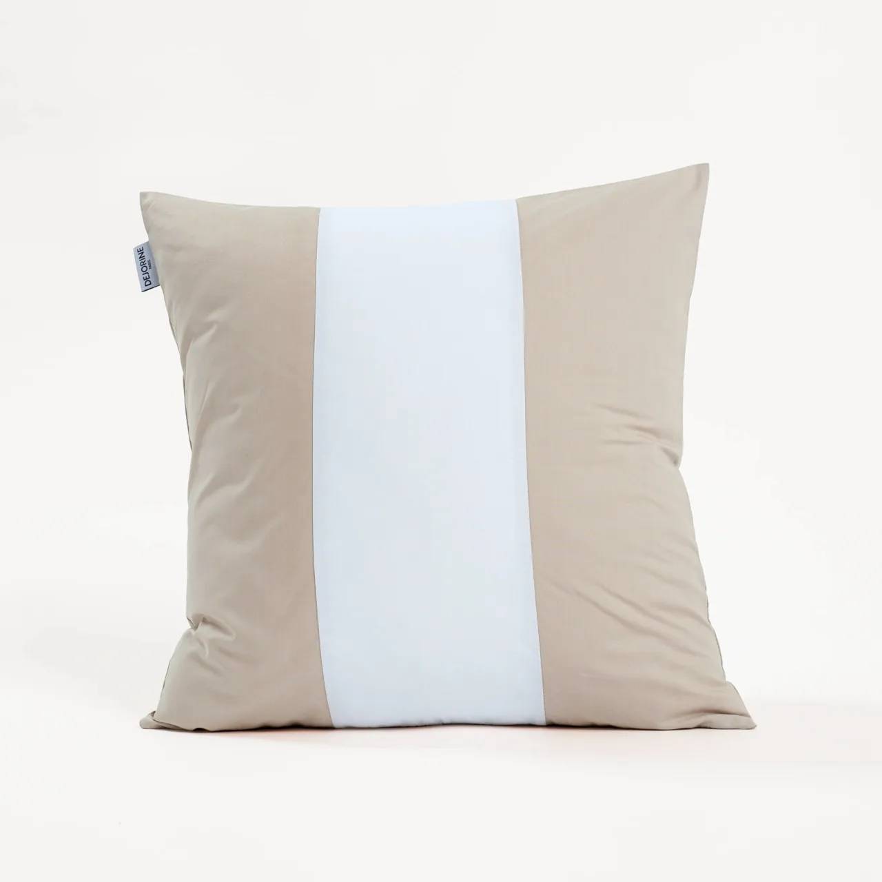 Dejorine - Housse de coussin Clava Perle des sables – 60x60cm