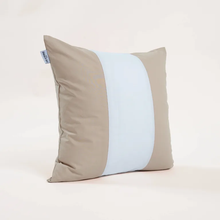 Dejorine - Housse de coussin Clava Perle des sables – 60x60cm