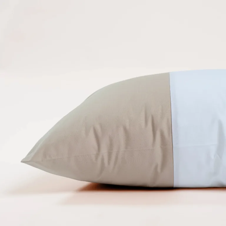 Dejorine - Housse de coussin Clava Perle des sables – 50x70cm