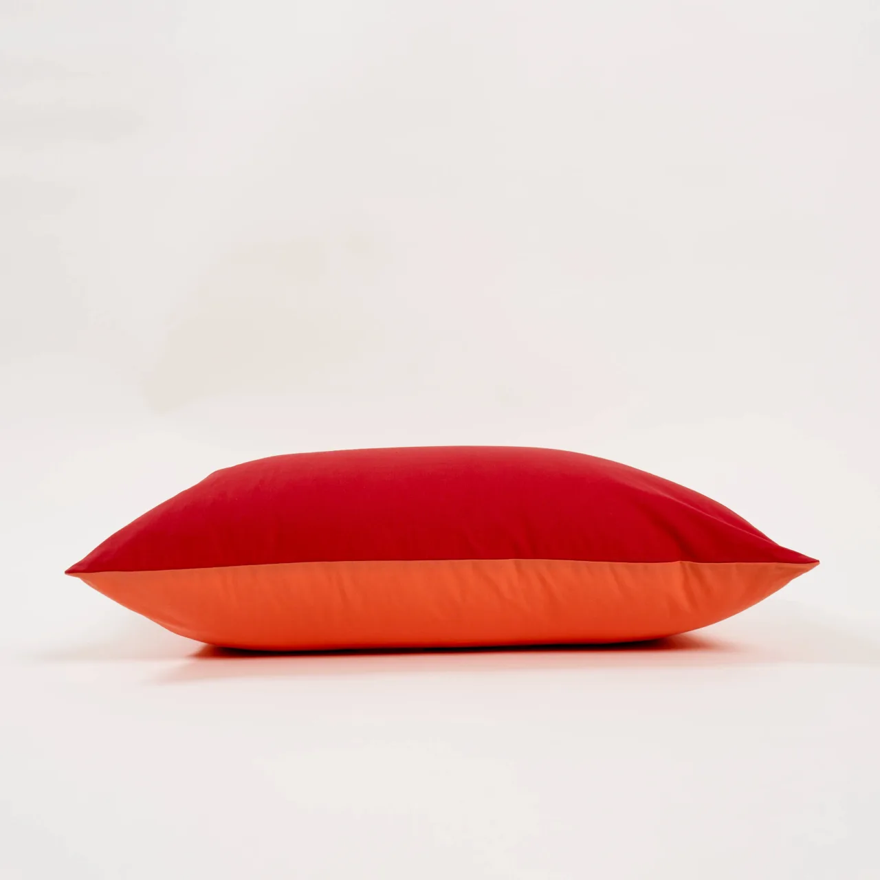 Dejorine - Housse de coussin Duo Rouge et Orange – 50x70cm