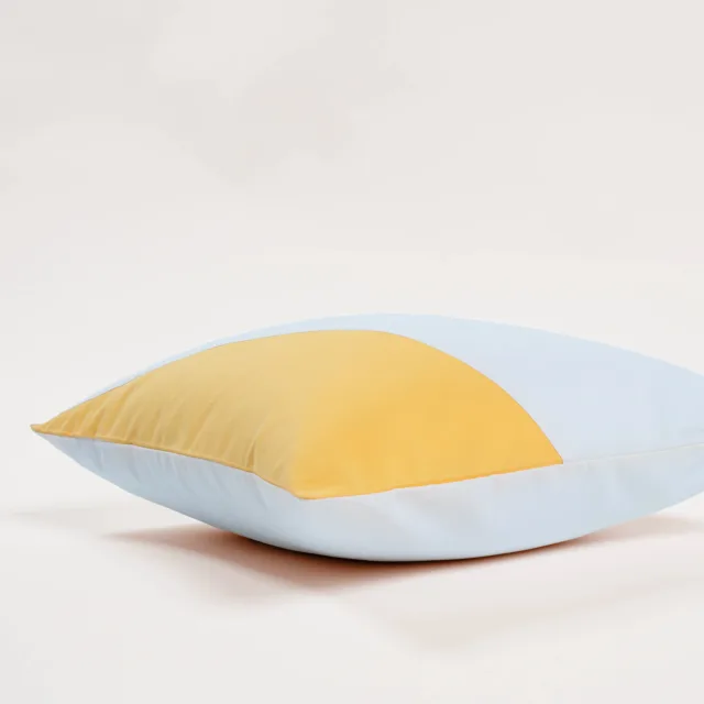 Dejorine - Housse de coussin Solis Jaune et Orange