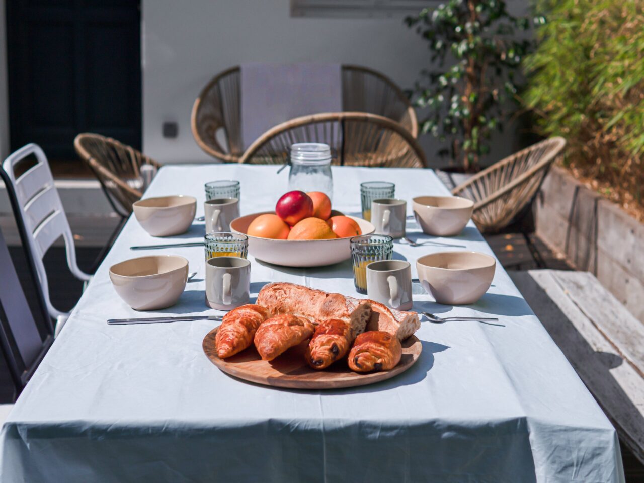 Dejorine - Nappe de table Mensa Ciel d'opale – 170x300cm