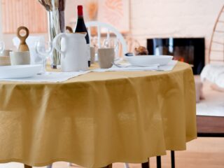 DEJORINE - Nappe de table Mensa Ambre dorée