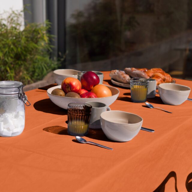 Dejorine - Nappe de table Mensa Mandarine impériale