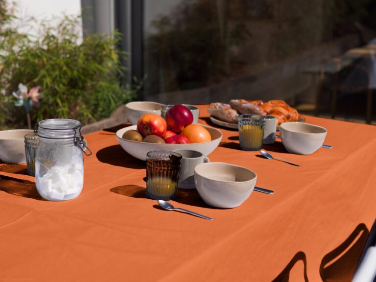 Dejorine - Nappe de table Mensa Mandarine impériale – 170x300cm