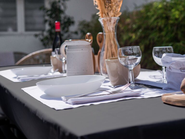 Dejorine - Nappe de table Mensa Reflet d'ardoise – 170x300cm