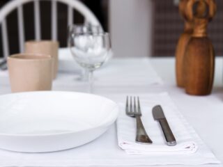 DEJORINE - Serviettes de table Mensa Blanc x2